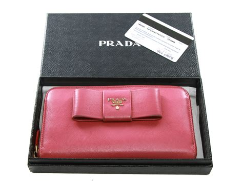 prada wallet saffiano leather pink|authentic Prada wallet.